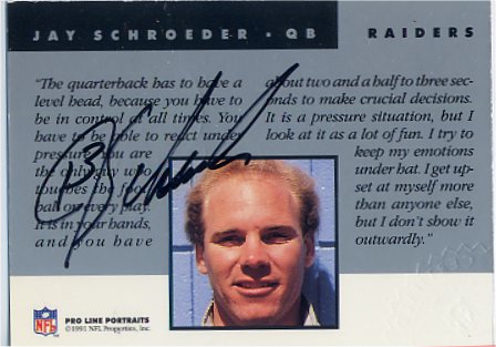 Jay Schroeder - Oakland Raiders