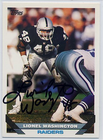 Lionel Washington - Oakland Raiders