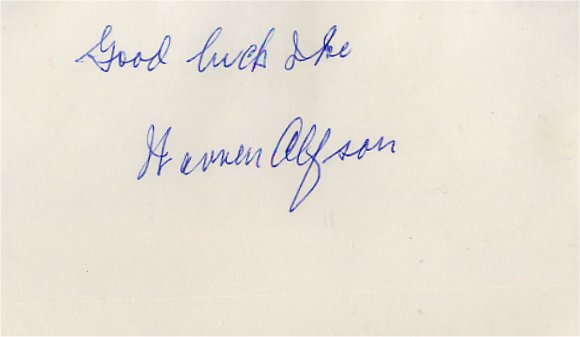 Warren Alfson - Brooklyn Dodgers