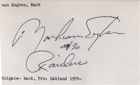 Mark Van Eeghen - Oakland Raiders