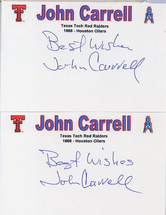 John Carrell - Houston Oilers