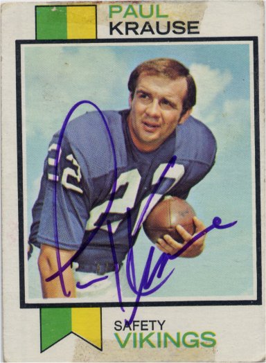 Paul Krause HOF - Minnesota Vikings
