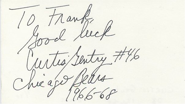 Curtis Gentry - Chicago Bears