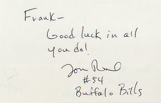 Tom Ruud - Buffalo Bills