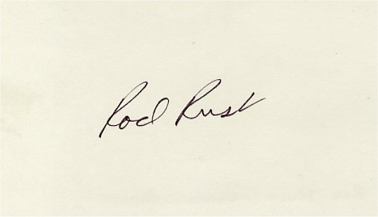 Rod Rust - New England Patriots