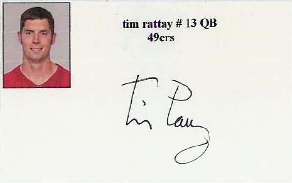 Tim Rattay - San Francisco 49ers