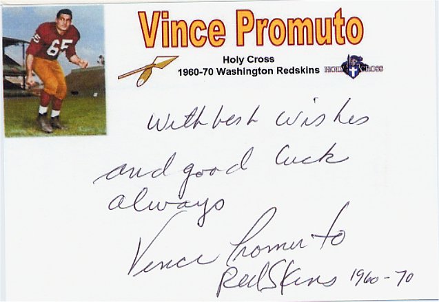 Vince Promuto - Washington Redskins