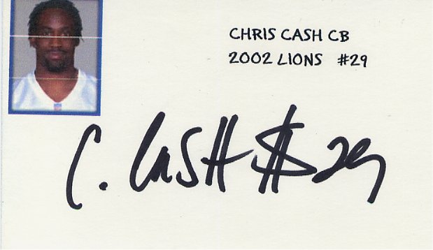 Chris Cash - Detroit Lions
