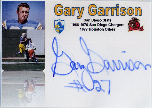 Gary Garrison - San Diego Chargers