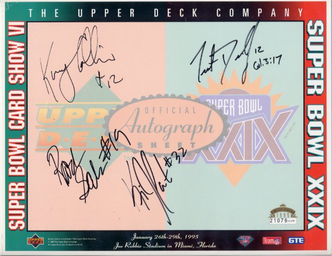 Rasham Salaam, Dilfer, Collins, & Carter - Super Bowl XXIX
