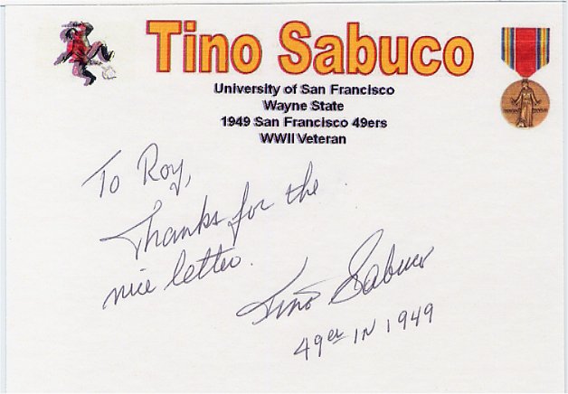 Tino Sabuco - San Francisco 49ers