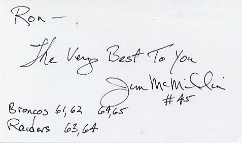 Jim McMillin - Denver Broncos