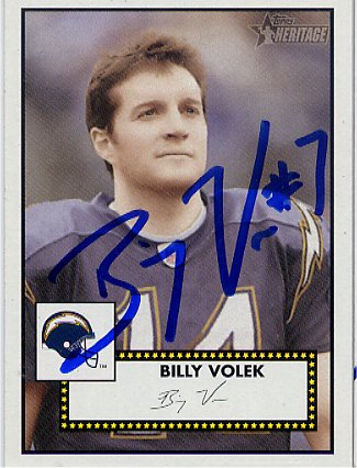 Billy Volek - San Diego Chargers
