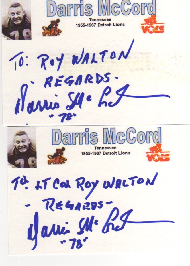 Darris McCord - Detroit Lions