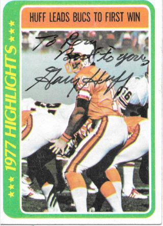 Gary Huff - Tampa Bay Buccaneers