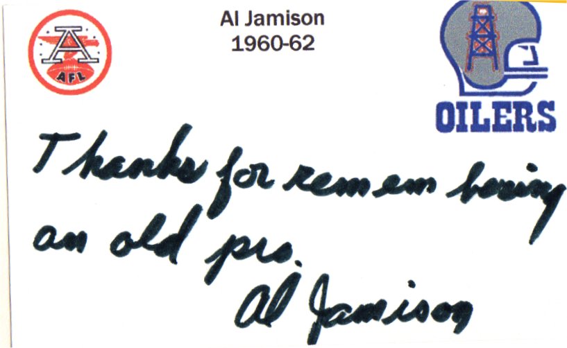 Al Jamison - Houston Oilers