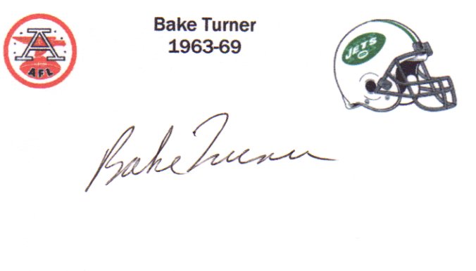 Bake Turner - New York Jets