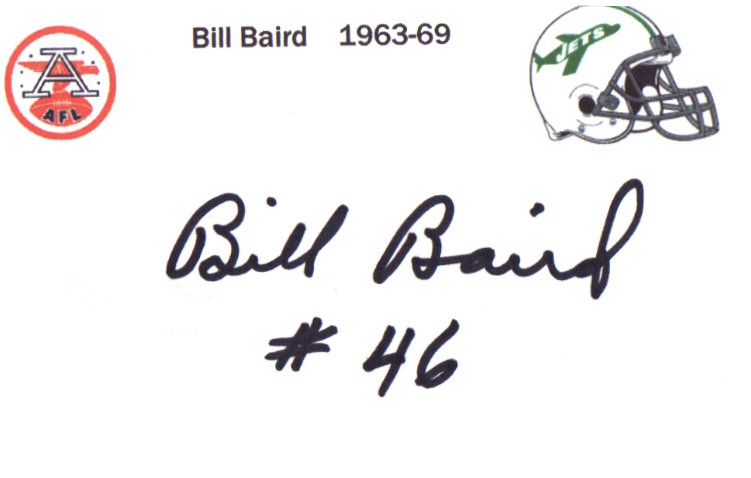 Bill Baird - New York Jets