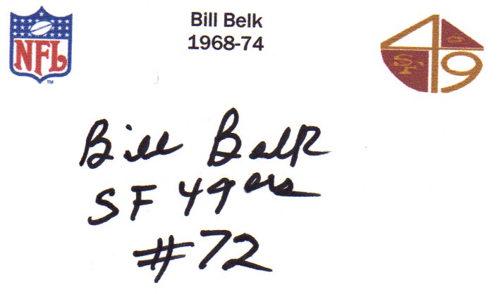 Bill Belk - San Francisco 49ers