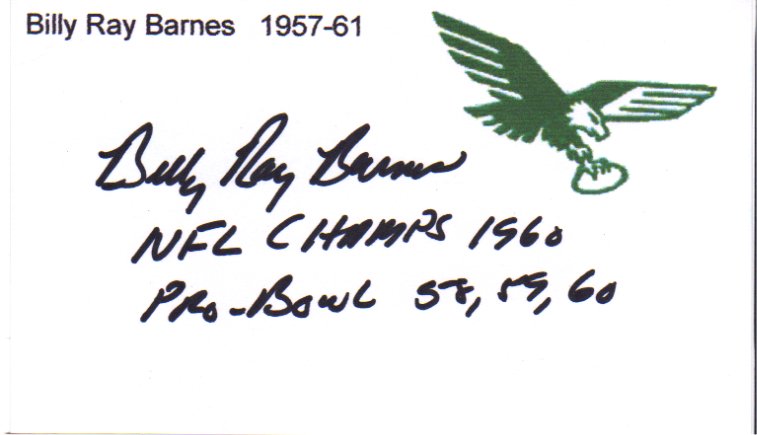 Billy~Ray Barnes - Philadelphia Eagles