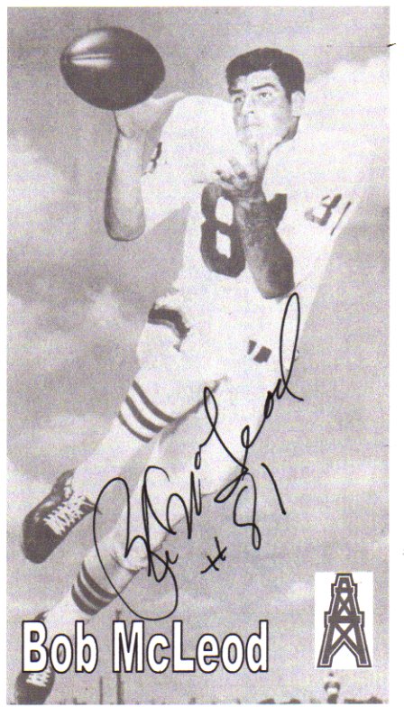 Bob McLeod - Houston Oilers