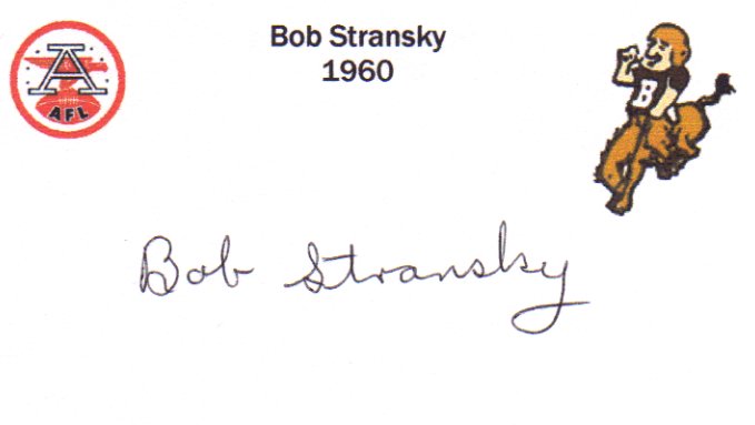 Bob Stransky - Denver Broncos