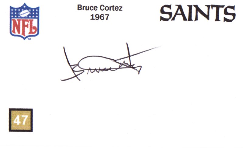 Bruce Cortez - New Orleans Saints