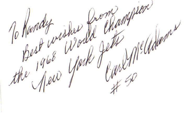 Carl McAdams - New York Jets