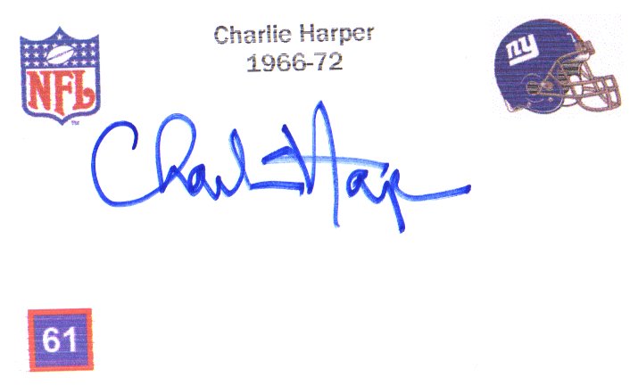 Charlie Harper - New York Giants