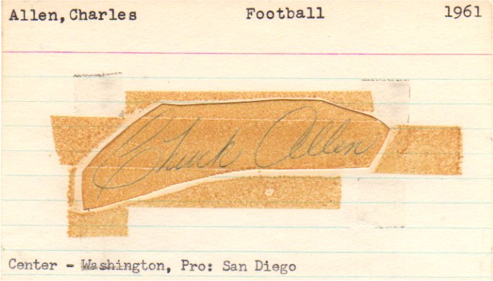 Chuck Allen - San Diego Chargers