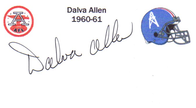 Dalva Allen - Houston Oilers