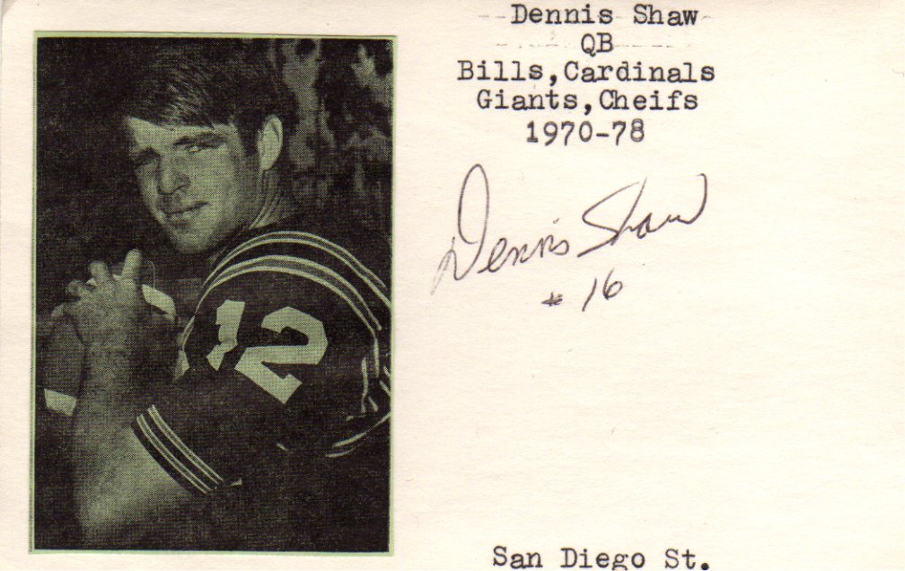 Dennis Shaw - Buffalo Bills