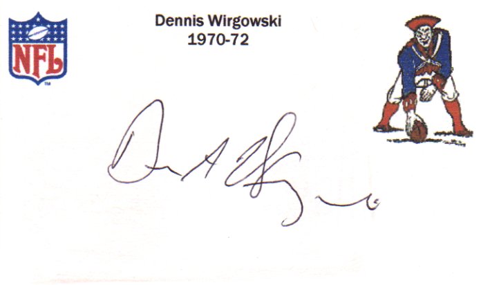 Dennis Wirgowski - Boston Patriots