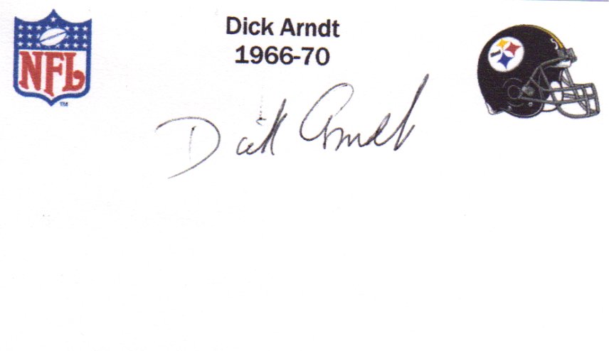 Dick Arndt - Pittsburgh Steelers