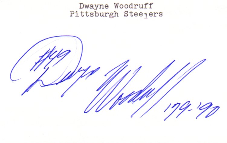 Dwayne Woodruff - Pittsburgh Steelers