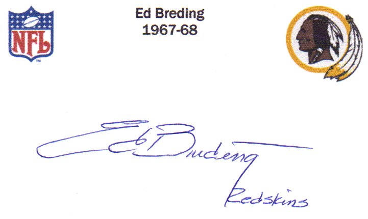 Ed Breding - Washington Redskins