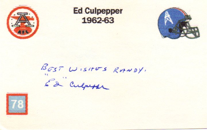 Ed Culpepper - Chicago Cardinals