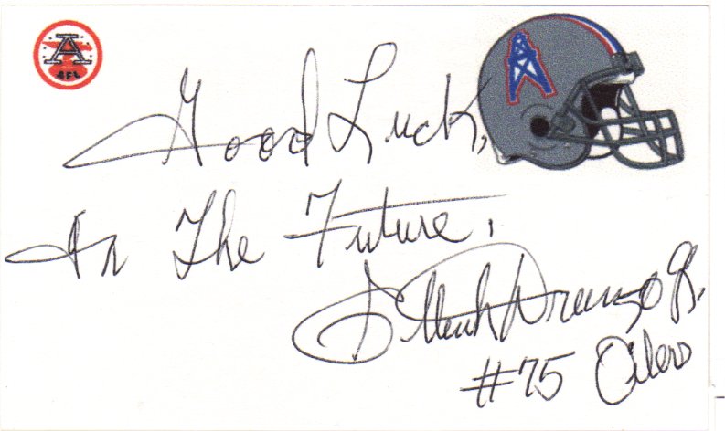 Elbert Drungo - Houston Oilers