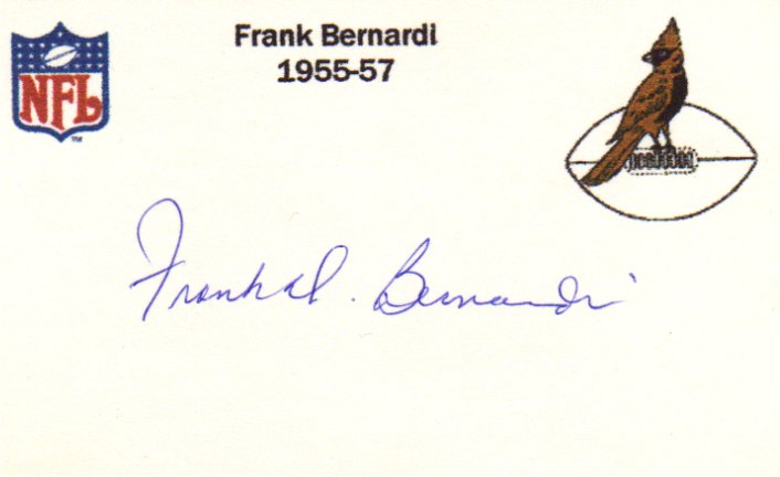 Frank Bernardi - Chicago Cardinals