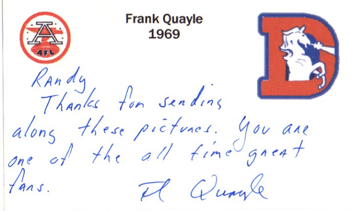 Frank Quayle - Denver Broncos