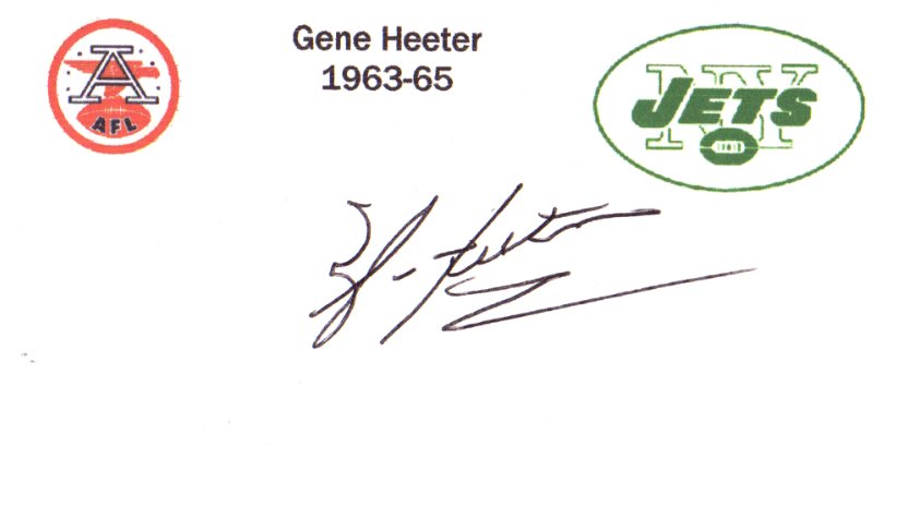 Gene Heeter - New York Jets