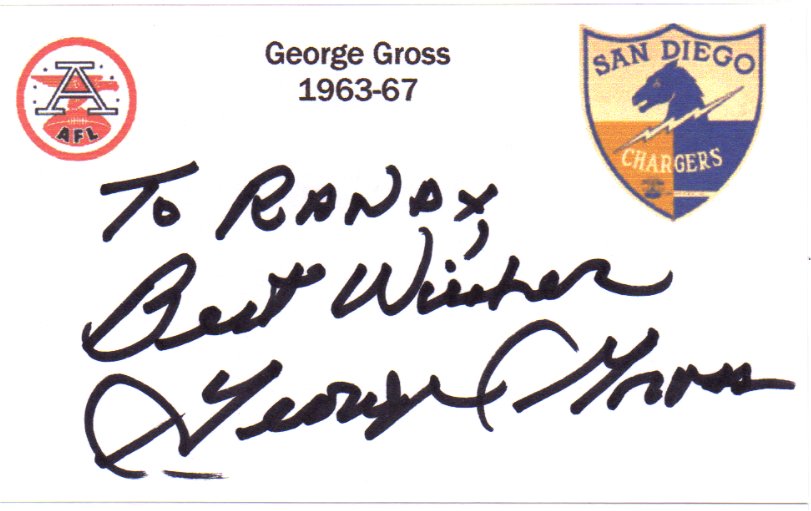 George Gross - San Diego Chargers