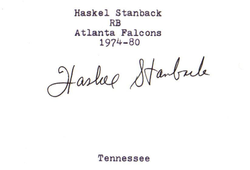 Haskel Stanback  - Atlanta Falcons