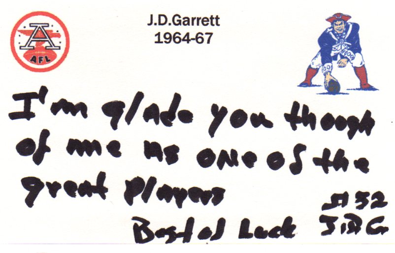 J.D. Garrett - Boston Patriots
