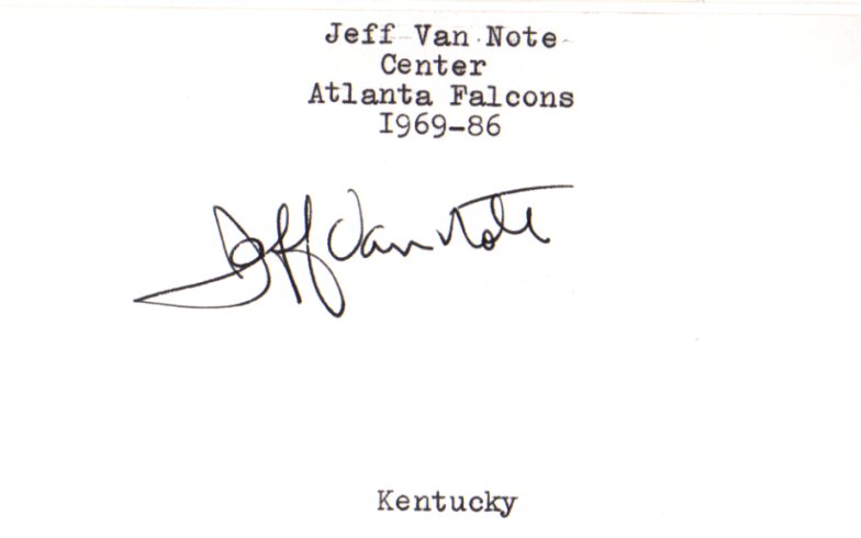 Jeff Van Note - Atlanta Falcons