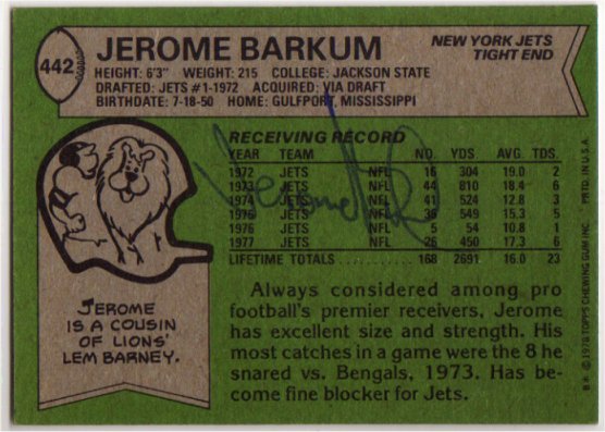 Jerome Barkum - New York Jets