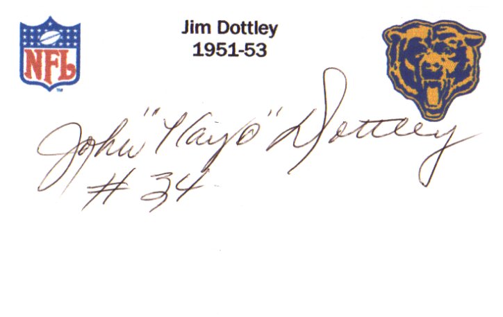 Jim Dottley - Chicago Bears