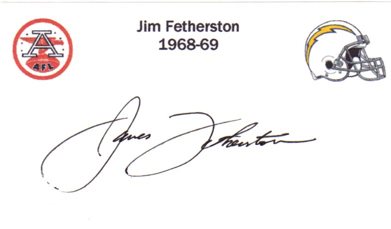Jim Fetherston - San Diego Chargers