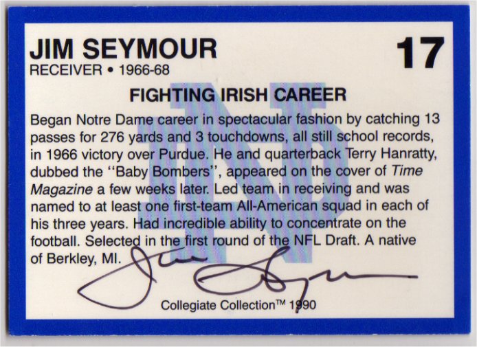 Jim Seymour - Notre Dame Fighting Irish