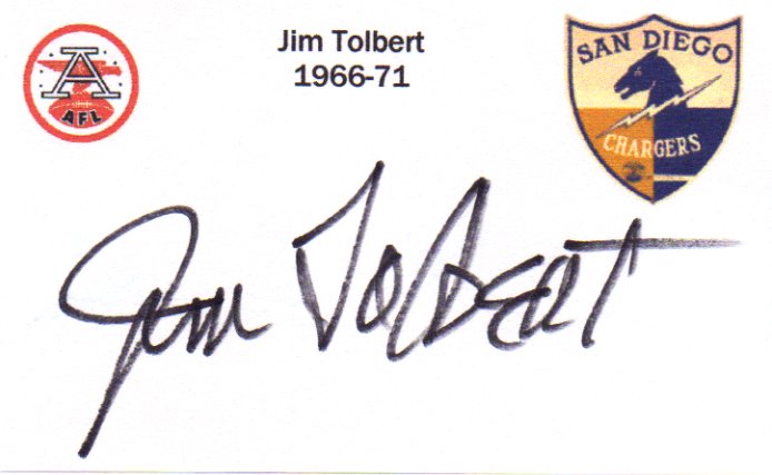 Jim Tolbert - San Diego Chargers